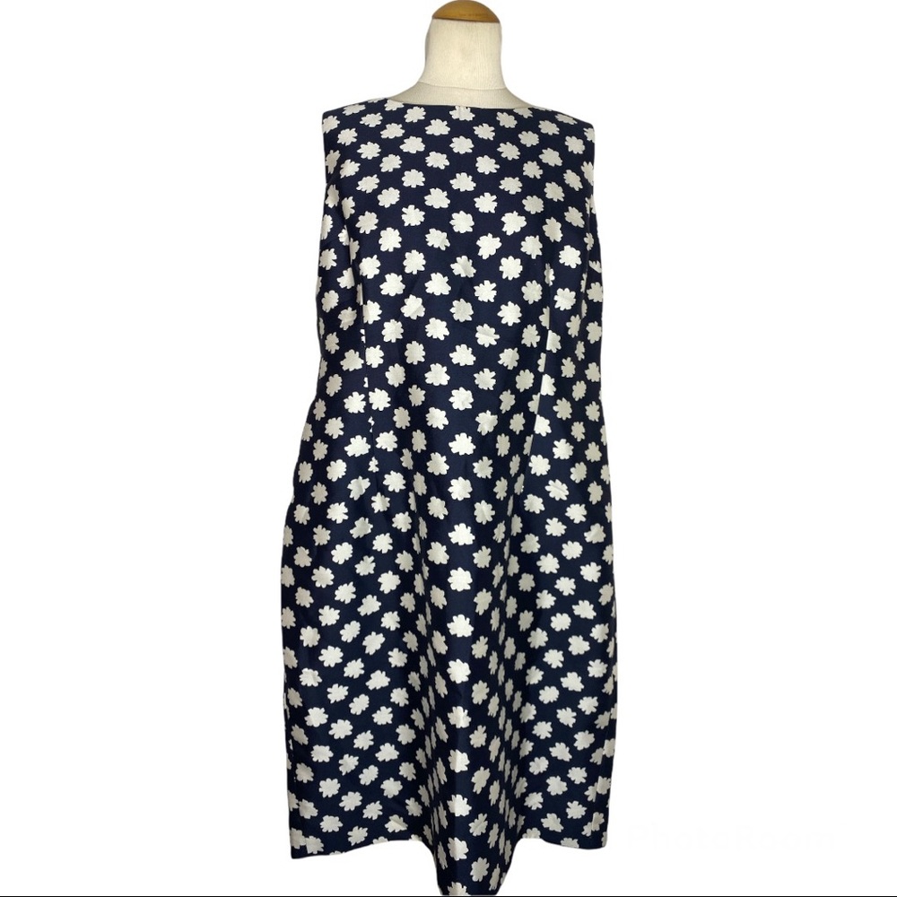 Hobbs London Silk Wool Blend Knee Length Floral Dress